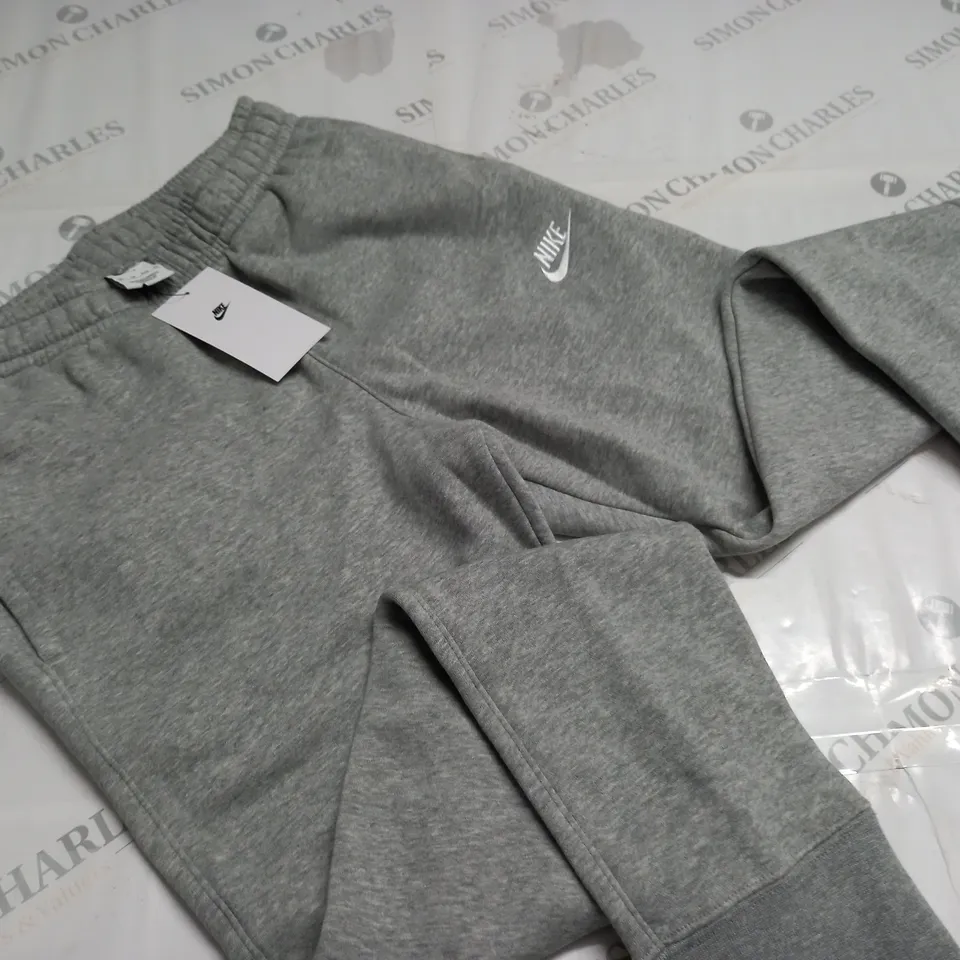 NIKE GREY FLEECE JOGGERS - XS
