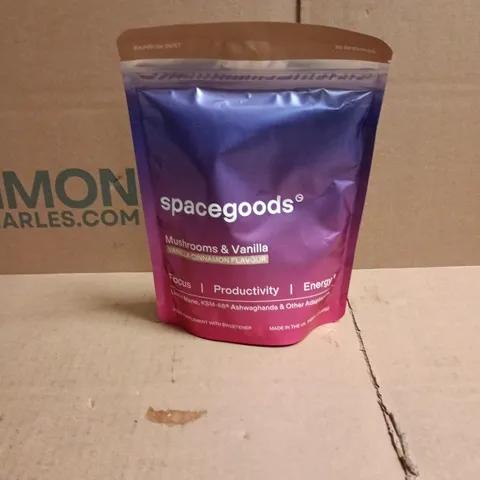 SPACEGOODS MUSHROOMS AND VANILLA, VANILLA CINNAMON FLAVOUR SUPPLEMENT 240G