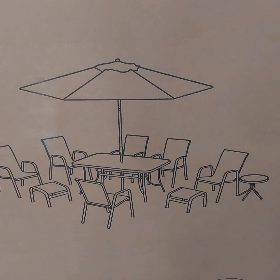 BOXED VERSAILLES OUTDOOR GARDEN DINING TABLE // DINING TABLE ONLY (1 BOX)