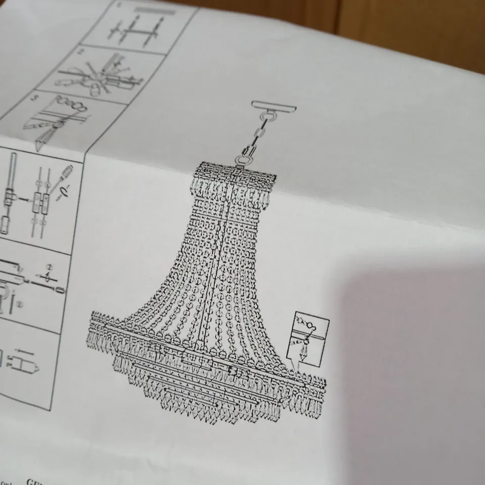 LAURA ASHLEY ENID 5 LIGHT PENDANT 