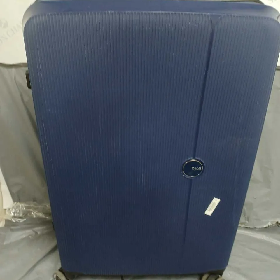 ROCK LUGGAGE HUDSON 8 WHEEL PP HARDSHELL LARGE SUITCASE - NAVY