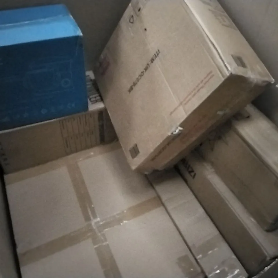 PALLET OF ASSORTED ITEMS INCLUDING NA&UM WEED BURNER, AIFEEL STAND MIXER, BETRY ROBOT PATISSIER, CAMPLUX OUTDOOR GAS WATER HEATER, CAMIC STAND MIXER, AIR COOLER 