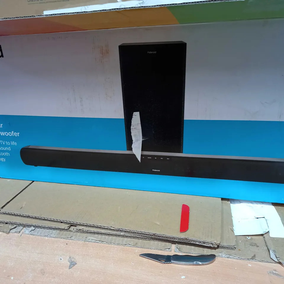 POLAROID BLUETOOTH SOUND BAR WITH SUBWOOFER