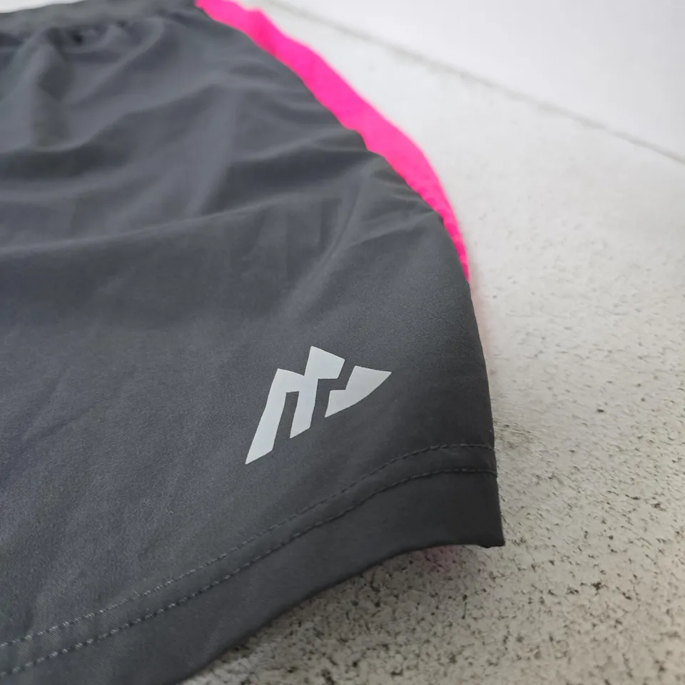 MONTIREX MEN'S TRAINING SHORTS – BLACK WITH PINK INNER, SIZE L