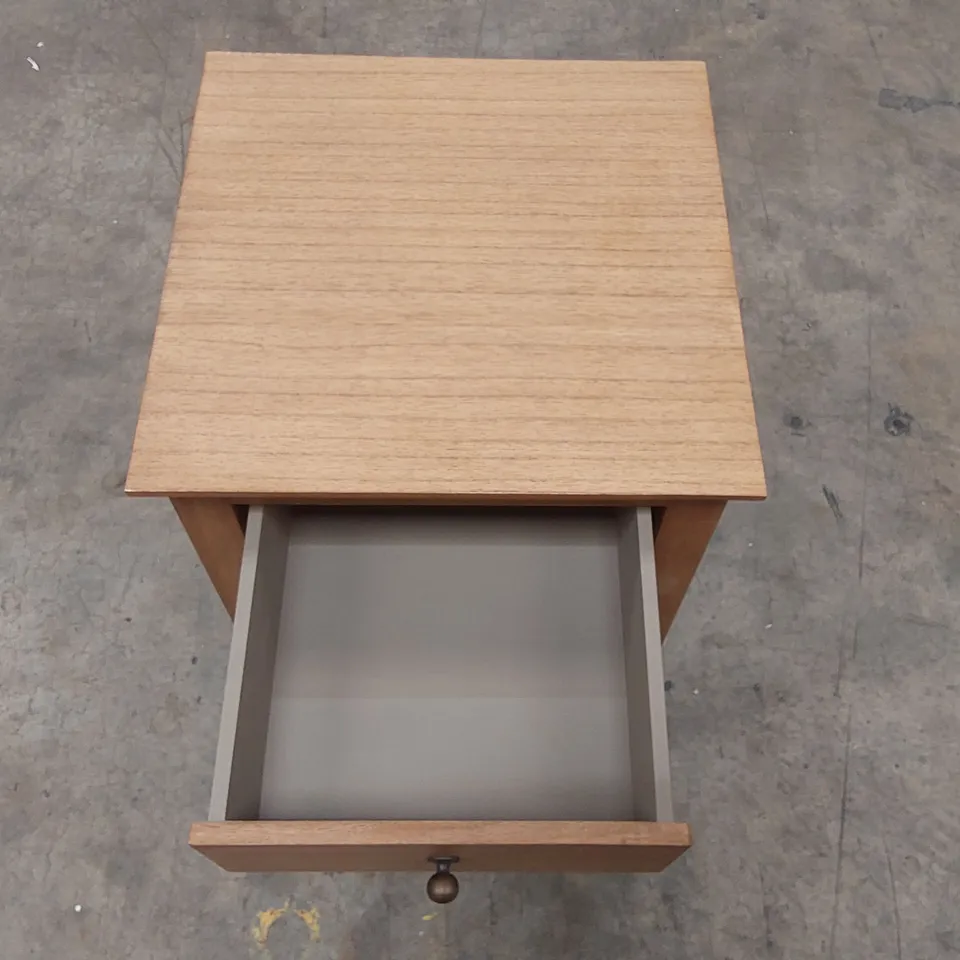 BARTON BEDSIDE TABLE NATURAL WOOD BAYUR WOOD