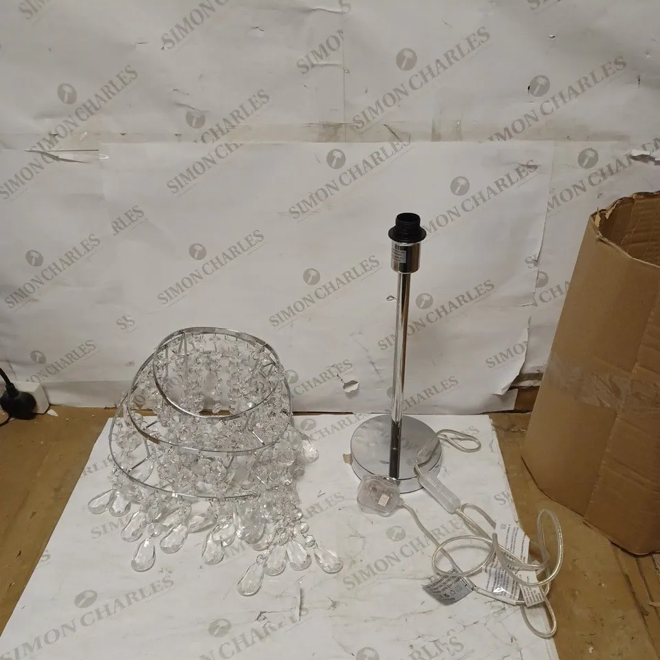 VINCENZA 3 TIER WAVE TABLE LAMP RRP £48