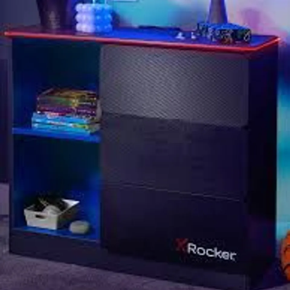 X ROCKER CARBON-TEK GAMING STORAGE SIDEBOARD - COLLECTION ONLY 