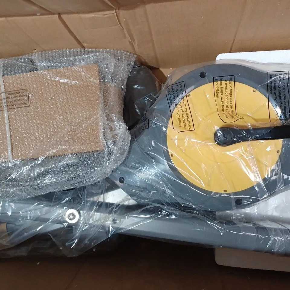 DAVINA FITNESS FOLDING MAGNETIC EXERCISE BIKE, YELLOW [COLLECTION ONLY]