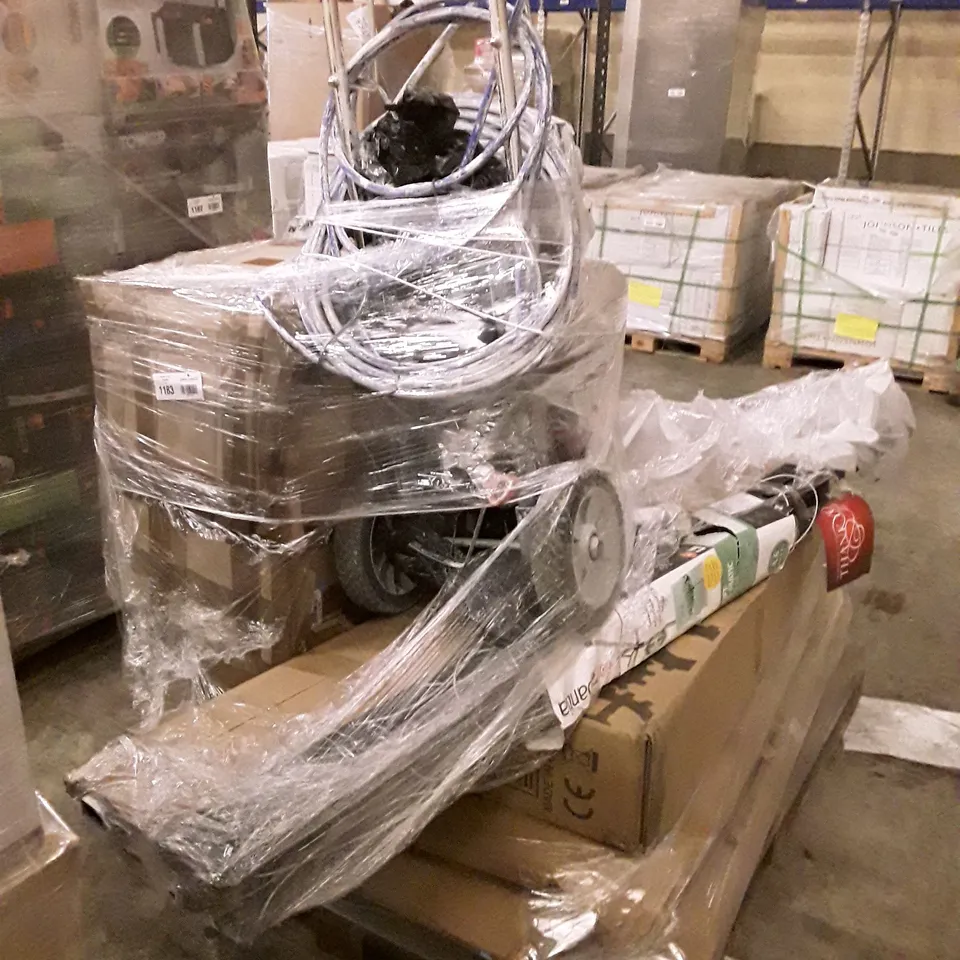 PALLET OF APPROXIMATELY 6 UNPROCESSED RAW RETURN HOUSEHOLD AND ELECTRICAL GOODS TO INCLUDE;