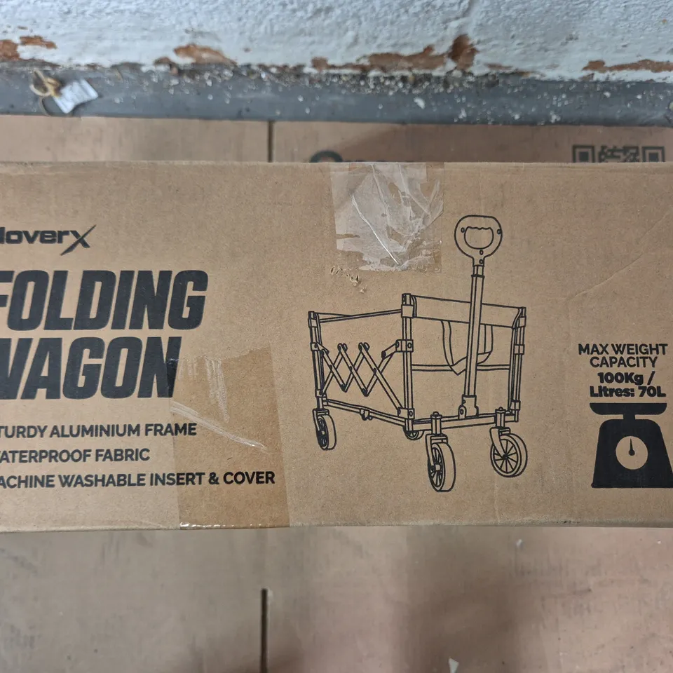 MOVEX FOLDING WAGON – 100KG CAPACITY, ALUMINIUM FRAME, WATERPROOF FABRIC