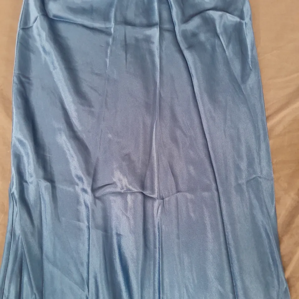 HUSH SIMONE LACE MAXI SKIRT IN BLUE SIZE 6
