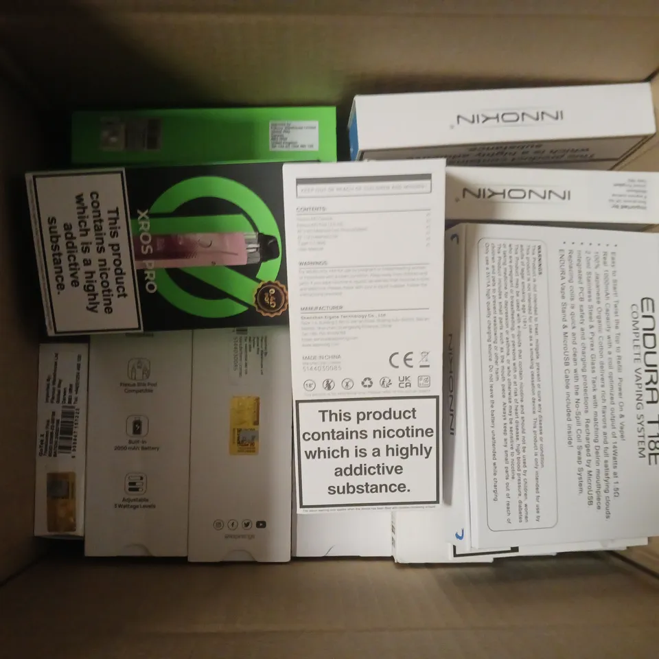 APPROXIMATELY 20 VAPES & E-CIGARETTES TO INCLUDE VAPORESSO XROS PRO, INNOKIN ENDURA T18-X, ASPIRE GOTEK, ETC