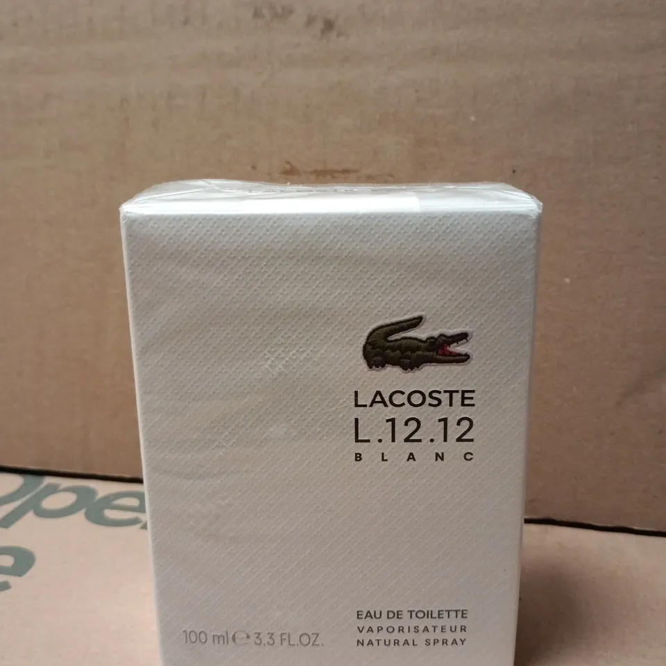 BOXED LACOSTE L.12.12 BLANC EAU DE TOILETTE 100 ML