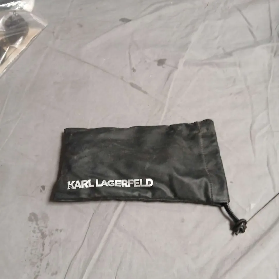KARL LAGERFELD SUNGLASSES WITH BLACK DRAWSTRING POUCH
