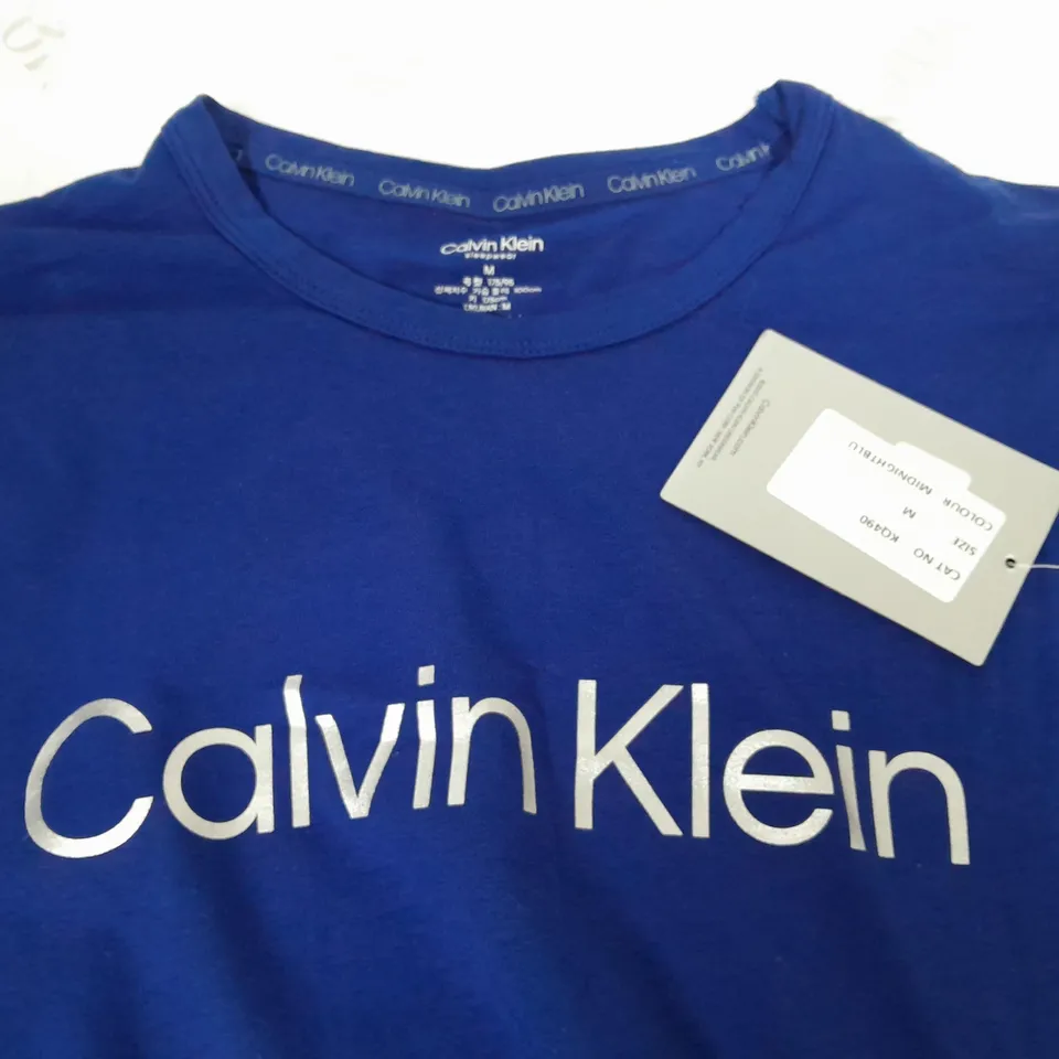 CALVIN KLEIN SLEEPWEAR BLUE T-SHIRT - M