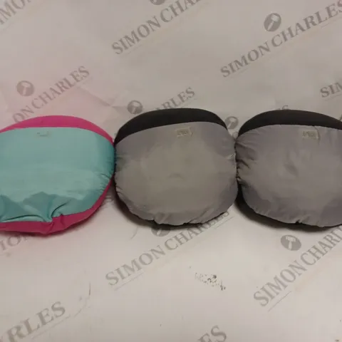3 X MOTHERCARE COMPACT COSYTOES IN ASSORTED COLOURS
