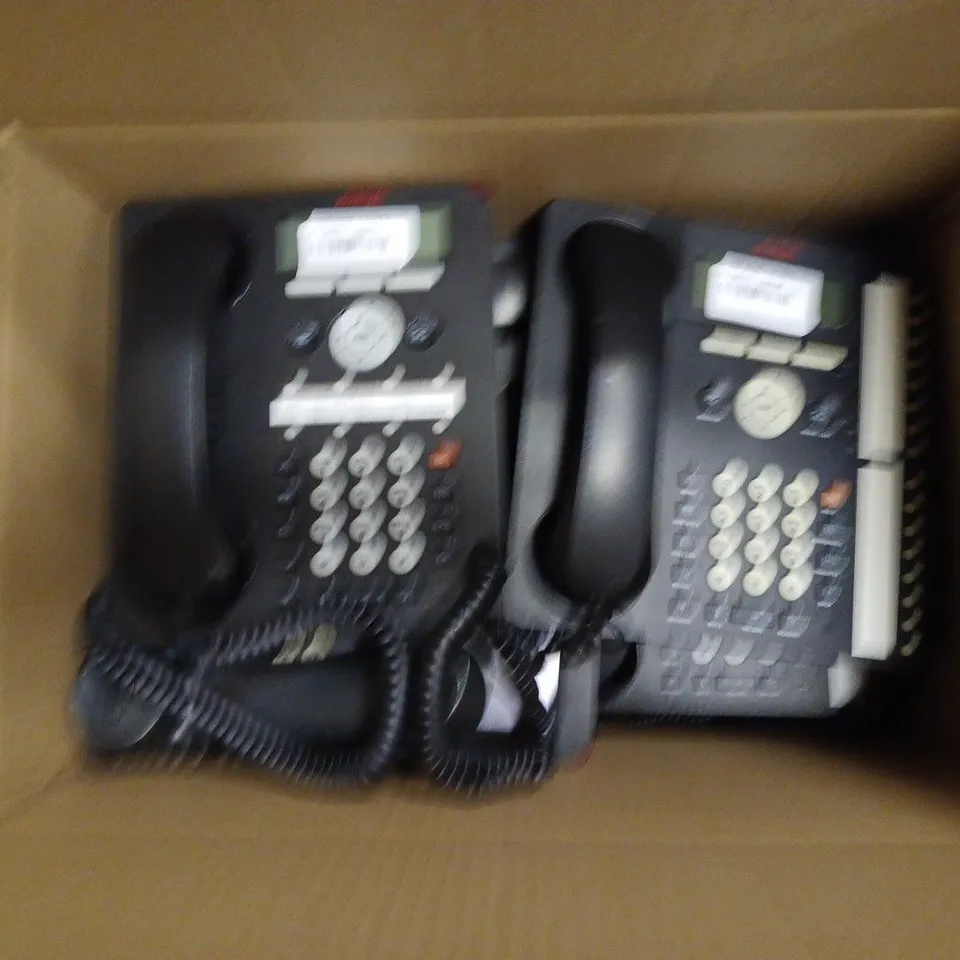 APPROXIMATELY 10 AVAYA OFFICE LANDLINE TELEPHONES (MODELS: 1608-I & 1616-1 BLK)