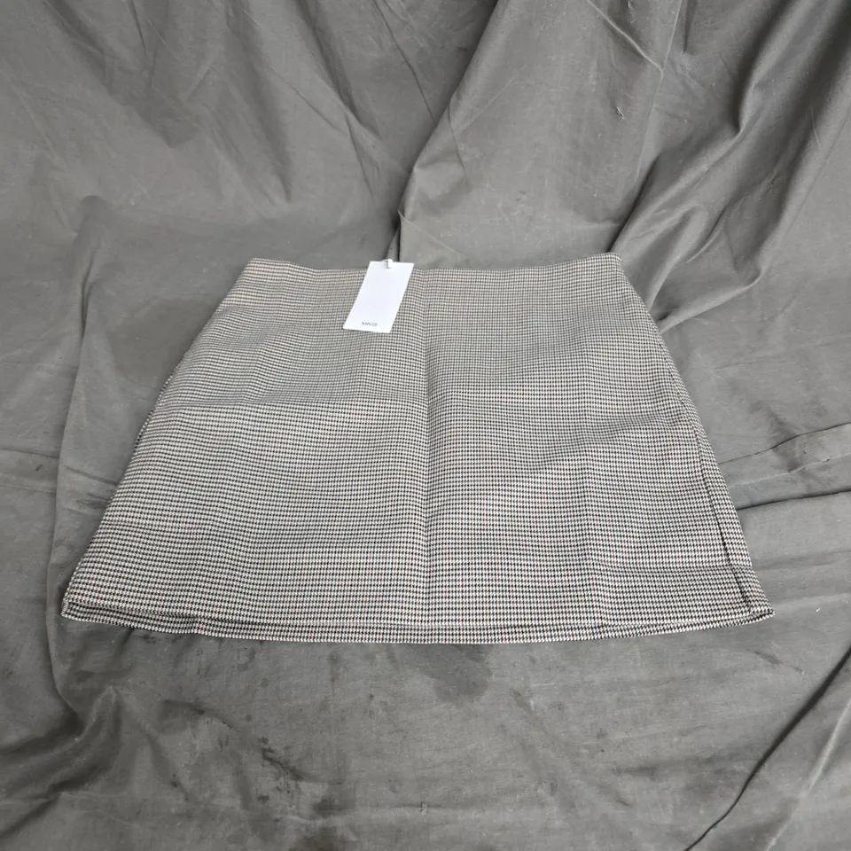 MNG MINI SKIRT IN GREY MULTI SIZE S