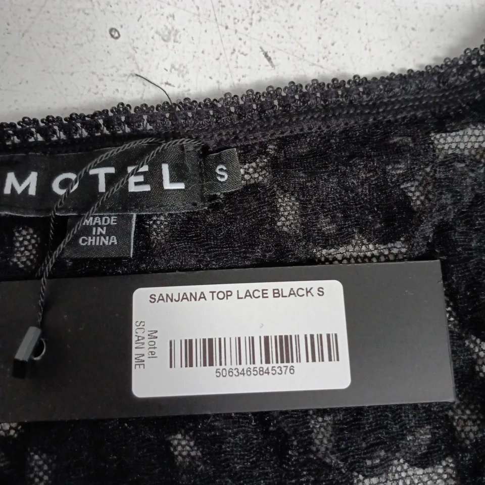 MOTEL SANJANA TOP LACE – BLACK, UK SIZE S