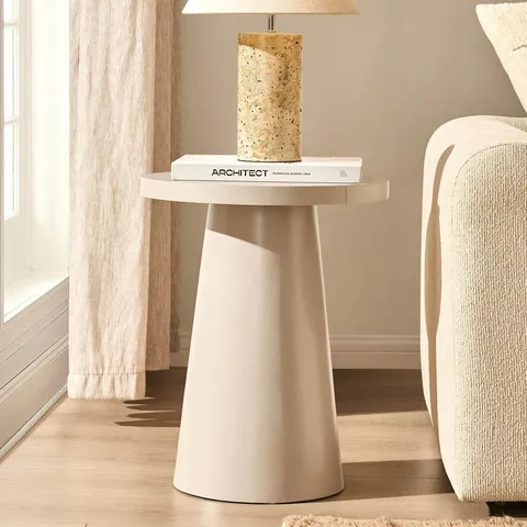 BOXED DUSK TALIA SIDE TABLE - TAUPE (1 BOX)