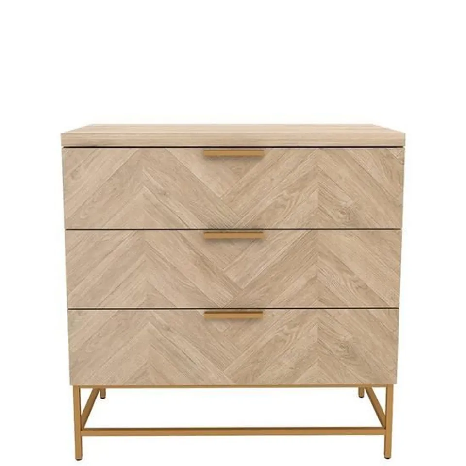 SERENE 3 DOOR CHEST COLOUR: BIRCH WOODGRAIN