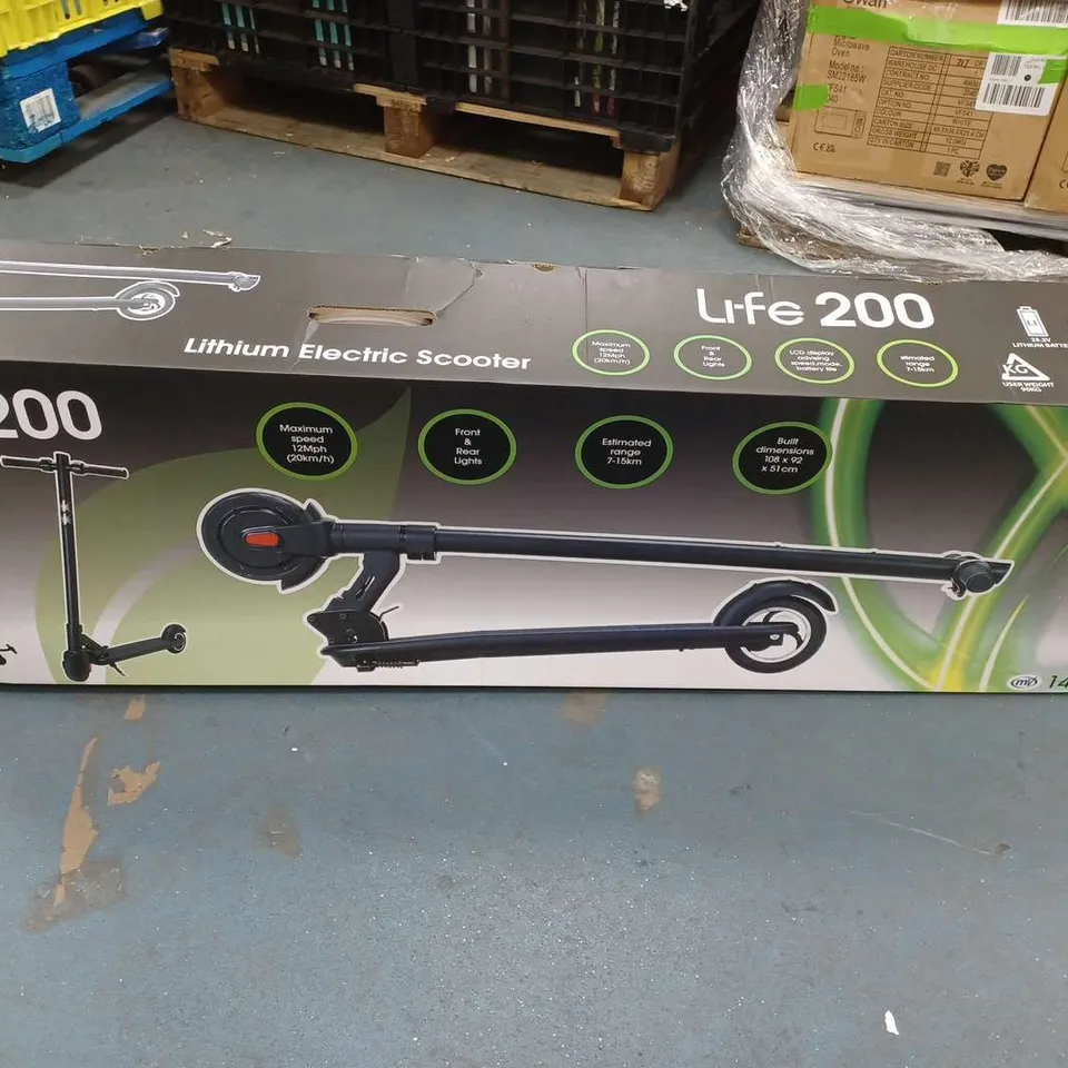 BOXED LI-FE 200 ELECTRIC SCOOTER - COLLECTION ONLY RRP £331.99