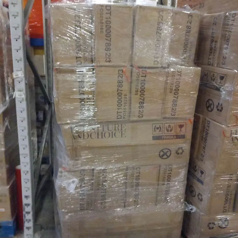 PALLET OF ASSORTED DINING TABLE PARTS