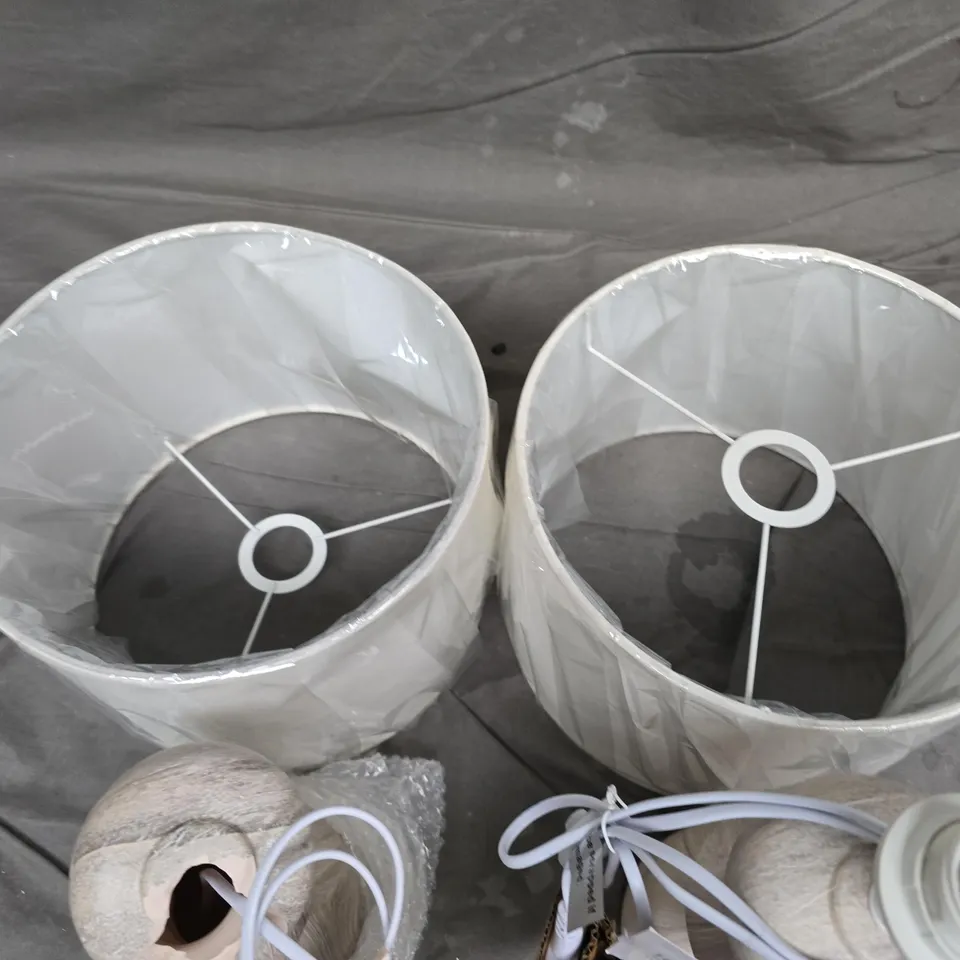 PAIR OF HALCYON 47.5CM TABLE LAMPS WITH SHADES