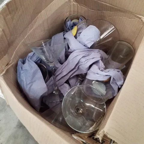 PALLET CONTAINING ASSORTED GLASSWARE 