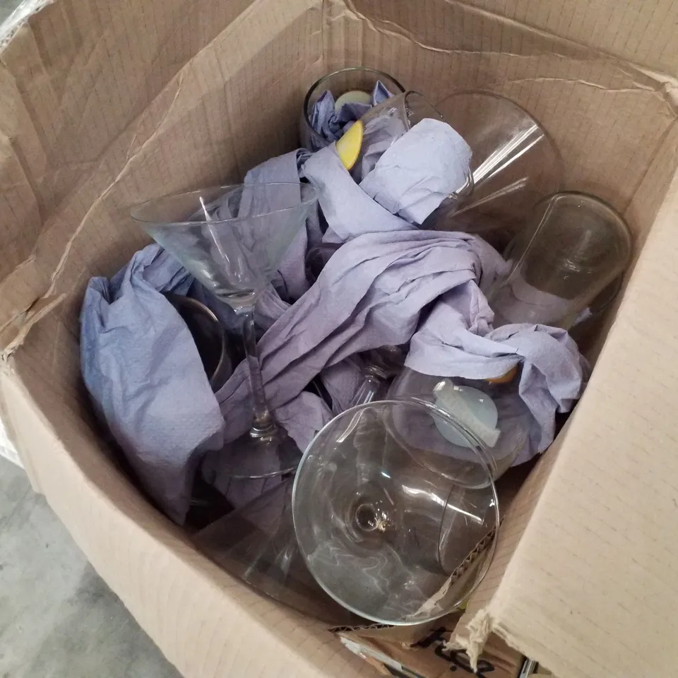 PALLET CONTAINING ASSORTED GLASSWARE 