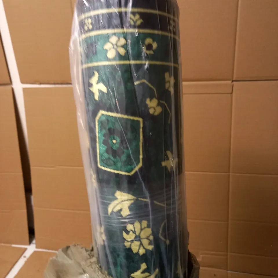 165CM LONG GREEN PLANT THEMED RUG