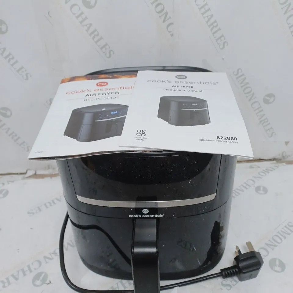 BOXED OUTLET COOK'S ESSENTIALS 4L DIGITAL AIR FRYER IN BLACK
