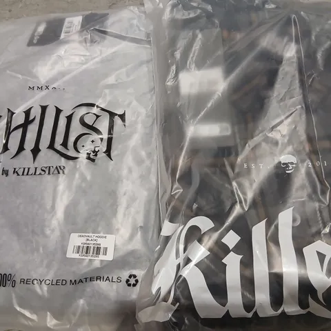 APPROXIMATELY 17 BRAND NEW KILLSTAR CLOTHING PRODUCTS TO INCLUDE; DEADVAULT HOODIE AND BURNING LIGHT SHIRT