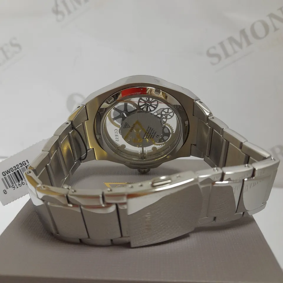 GUESS BIG REVEAL STAINLESS STEEL MENS WATCH RRP £249