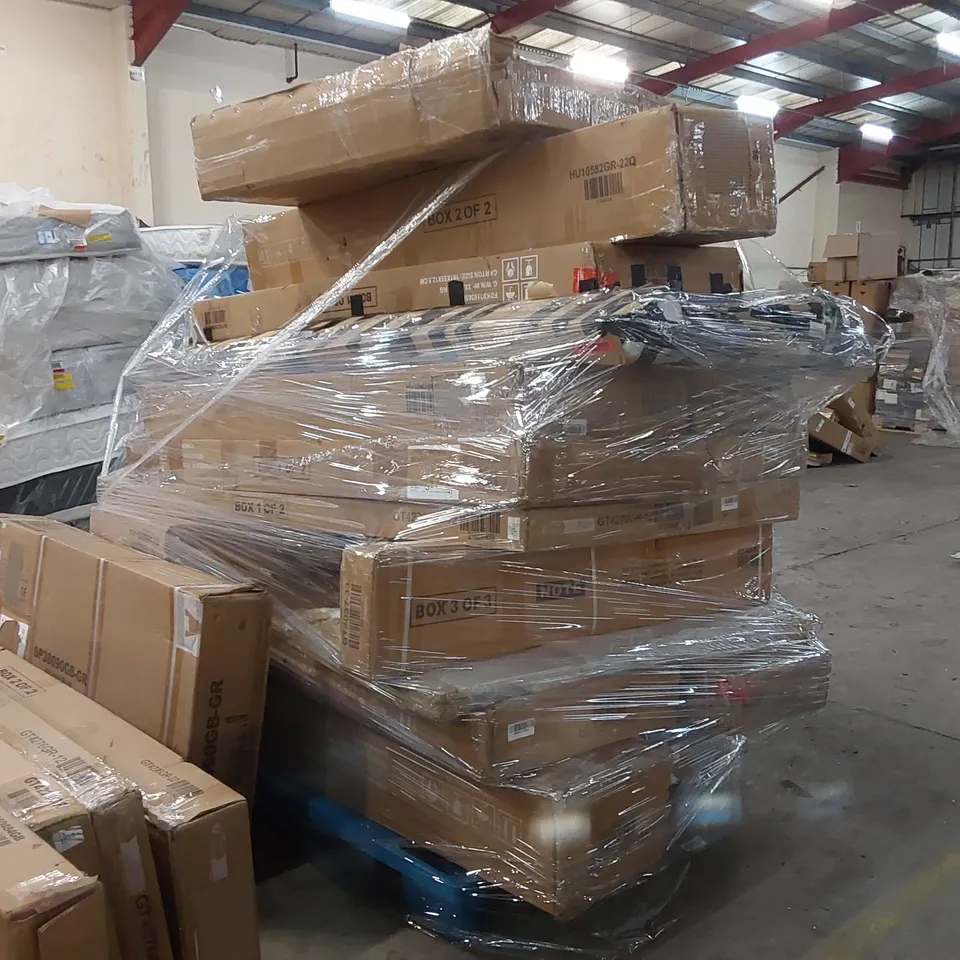 PALLET OF ASSORTED CONSUMER PRODUCTS/FURNITURE PARTS 