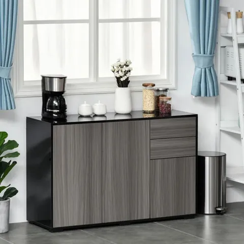 BOXED ABDUL-QAADIR 117CM WIDE 2 DRAWER SIDEBOARD 