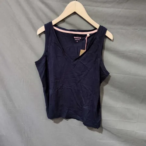 BODEN NAVY SLEEVELESS TOP – WOMEN’S, UK SIZE S
