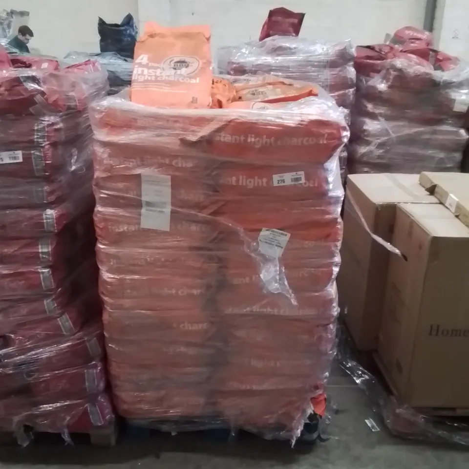 PALLET CONTAINING APPROXIMATELY 100 BRAND NEW 4 PACK INSTANT LIGHT CHARCOAL BAGS