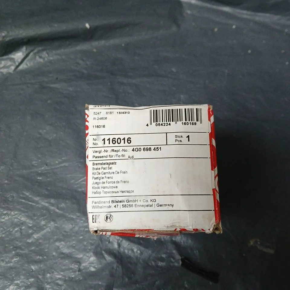 FEBI BILSTEIN BRAKE PAD SET TO FIT AUDI BOXED