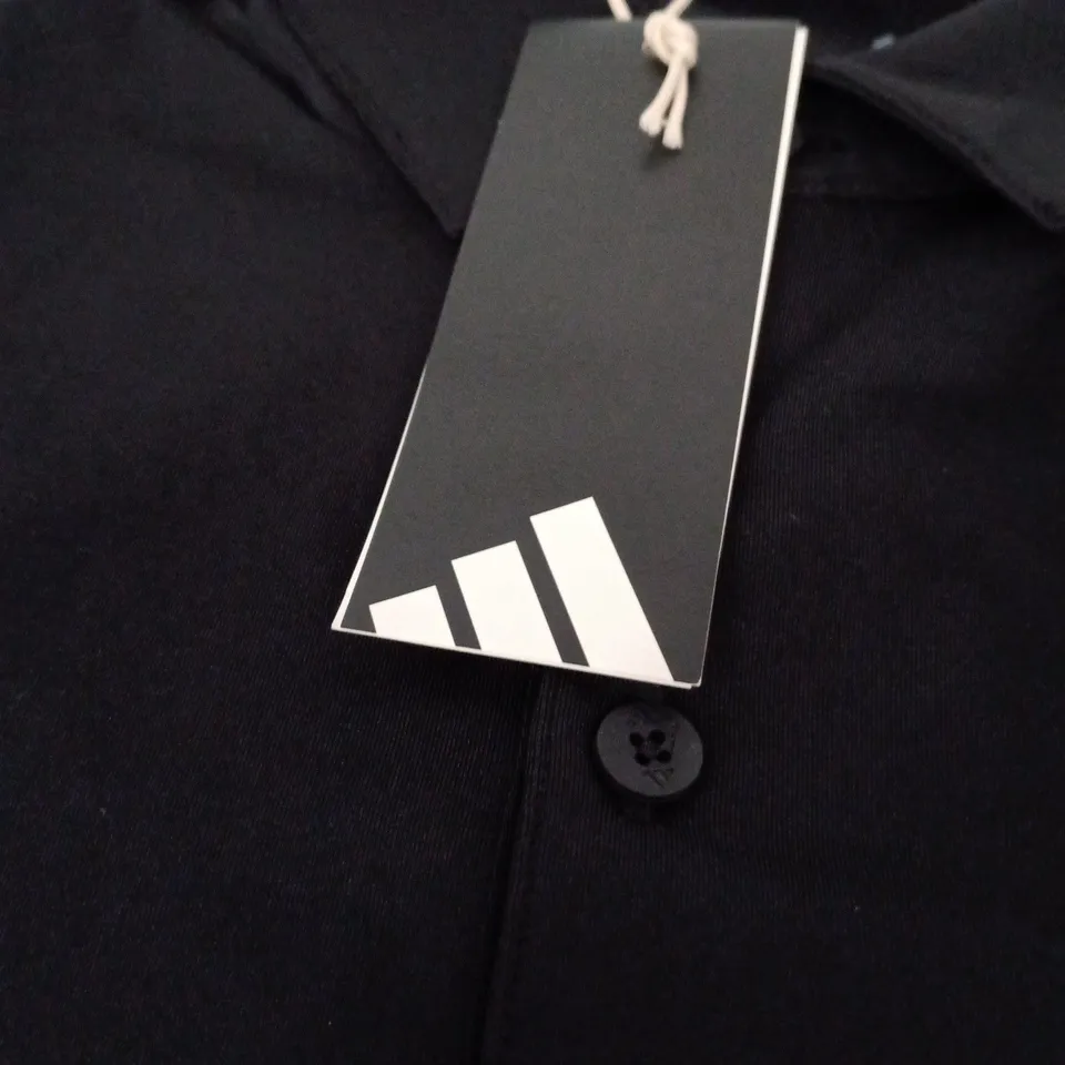 ADIDAS BLACK POLO SHIRT – MEN'S UK SIZE L