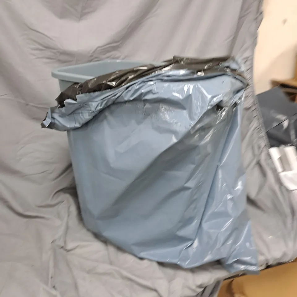 GREY PLASTIC STORAGE BIN