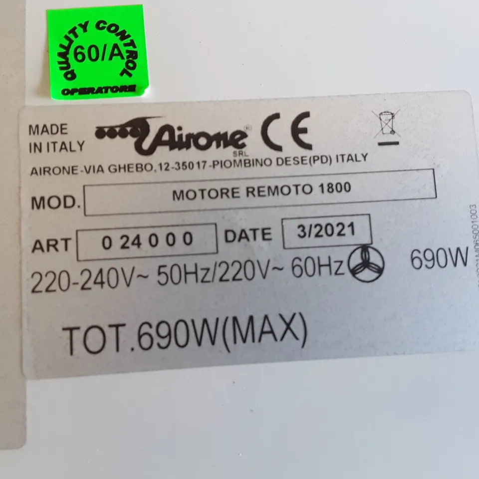 BOXED MOTORE REMOTO AMR20 COOKER HOOD