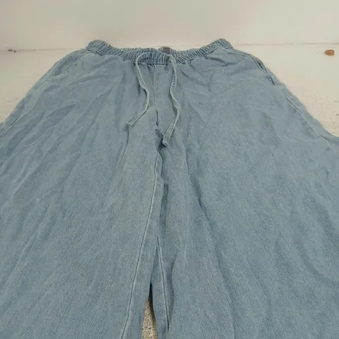 SEA SALT CORNWALL DENIM ELASTIC-WAIST TROUSERS – UK 12 (EU 40, US 8)