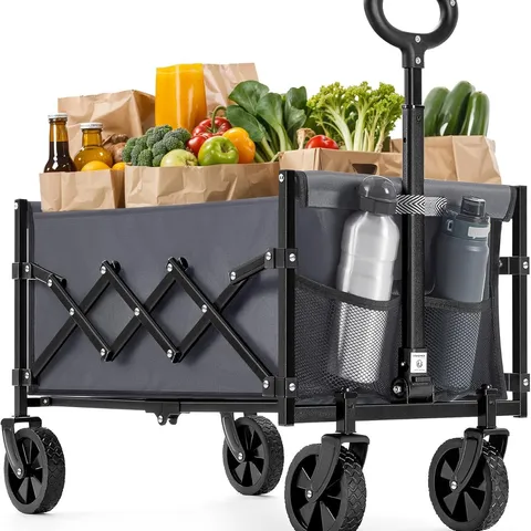 BOXED SONGMICS FESTIVAL TROLLEY ON WHEELS