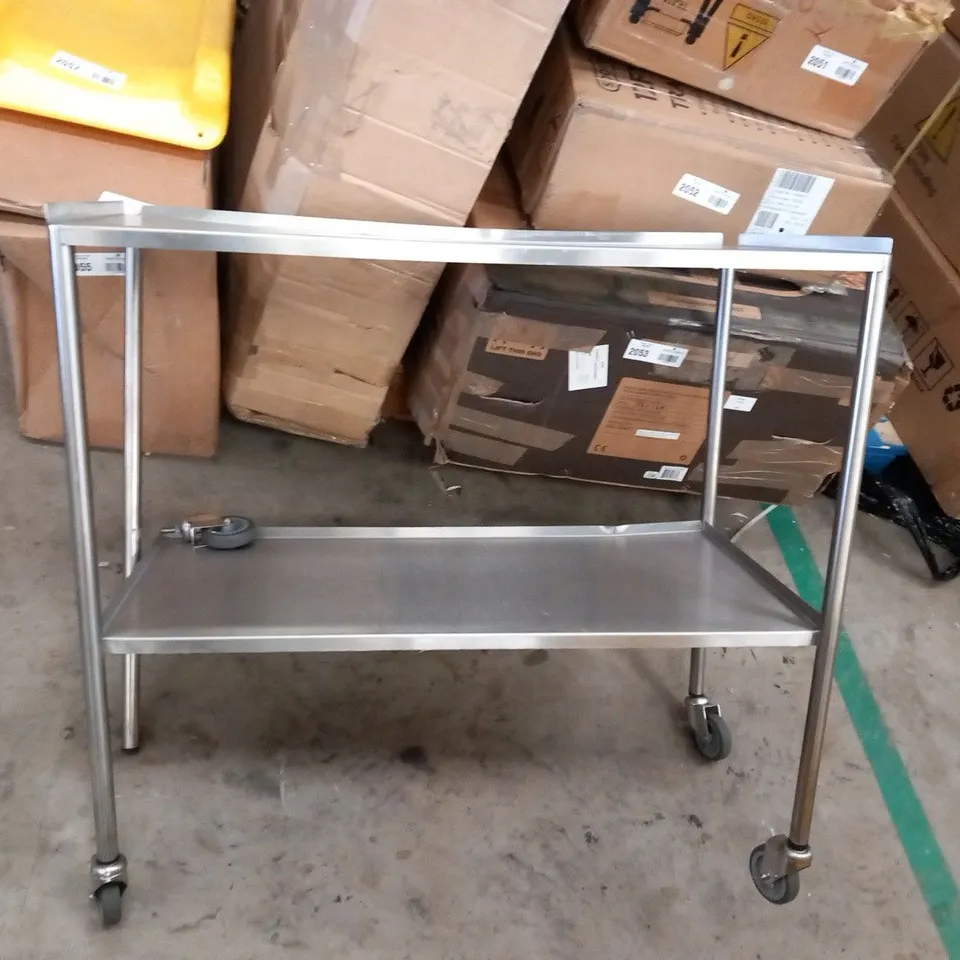 2 TIER STAINLESS STEEL EQUIPMENT TABLE