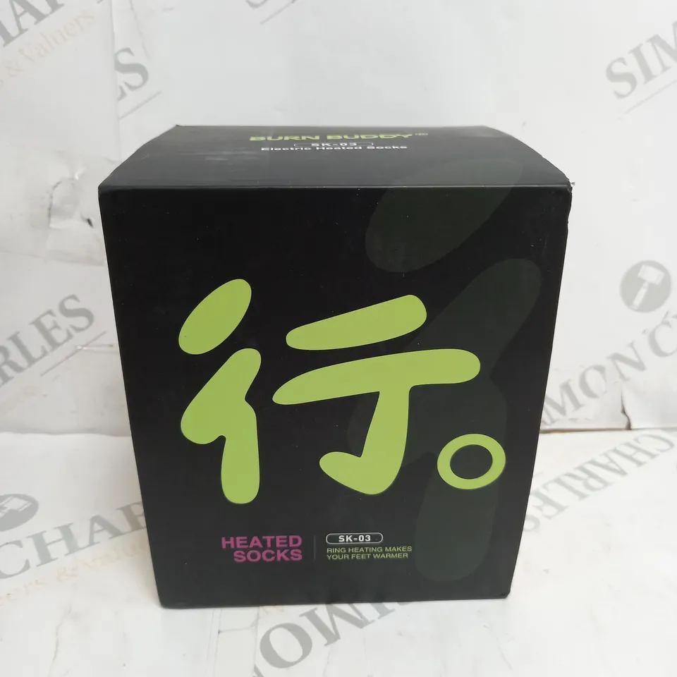 BURN BUDDY ELECTRIC HEATED SOCKS SIZE M