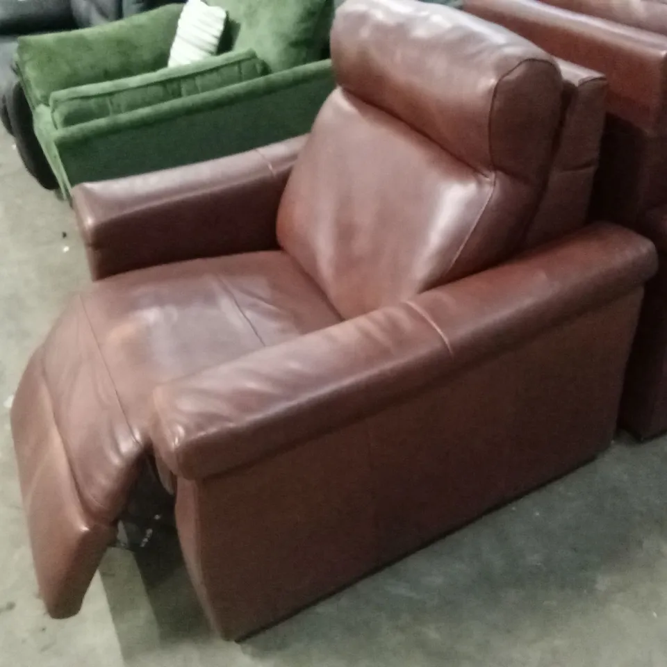 QUALITY DESIGNER ITALIAN MADE ADRIANO LEATHER RECLINER CHAIR