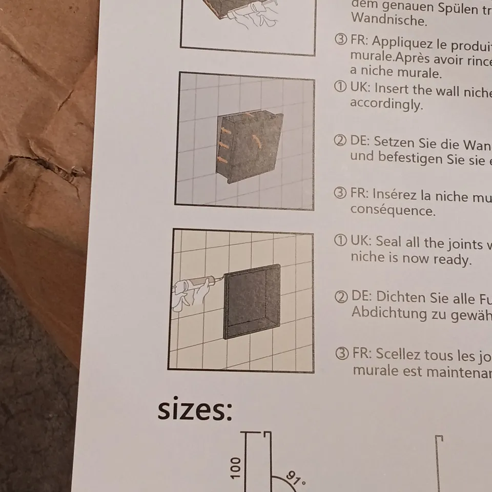 BOXED SHOWER CABINET - GREY (1 BOX)