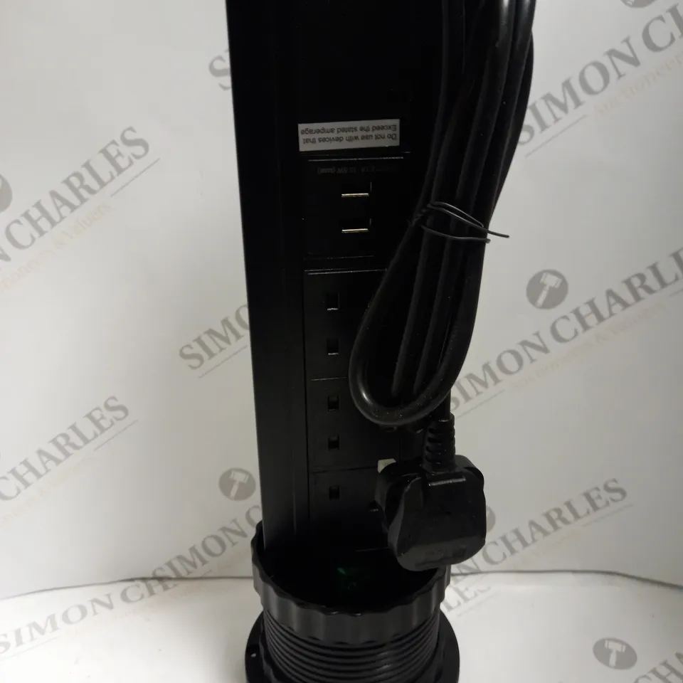 BOXED POP UP TOWER SOCKET BLACK TOP 