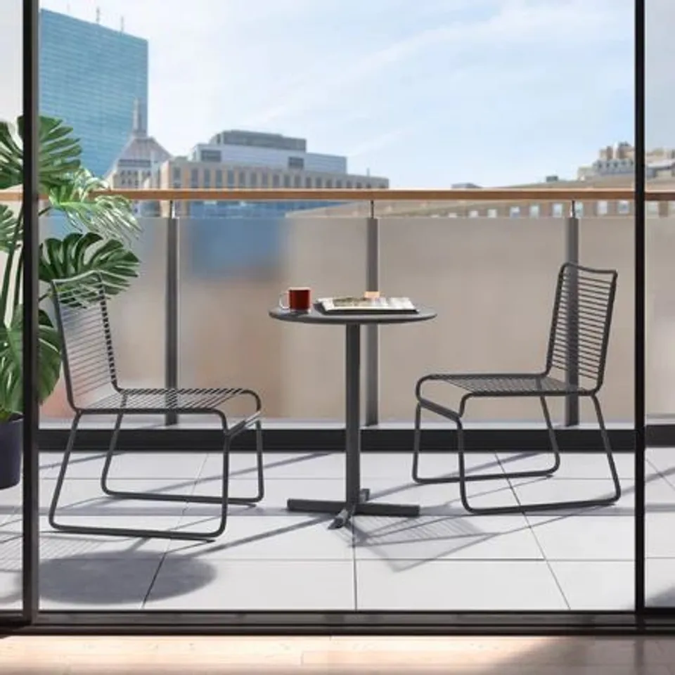 BOXED NYLA 2 SEATER BISTRO SET 